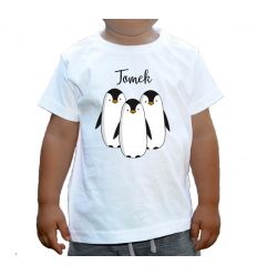 Koszulka pingwiny z imieniem