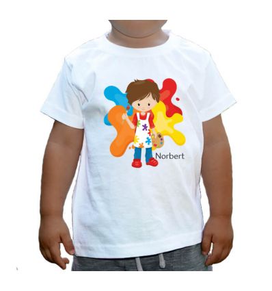 Koszulka dziecięca z imieniem Norbert malarz
