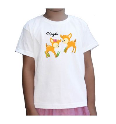 Koszulka dziecięca z imieniem dwa Jelonki