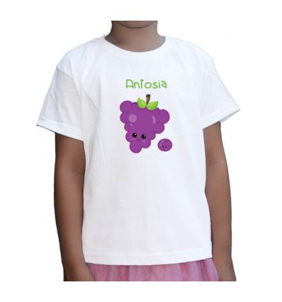 Koszulka dziecięca z imieniem Fioletowe Winogrono