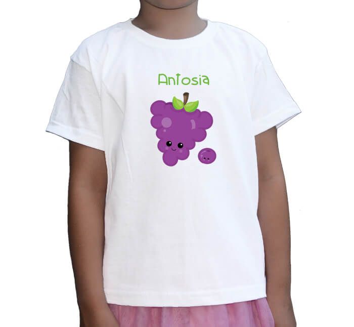 koszulka z kiścią winogron