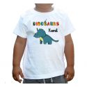 Koszulka Niebieski dinozaur z imieniem