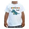 Koszulka Niebieski dinozaur z imieniem