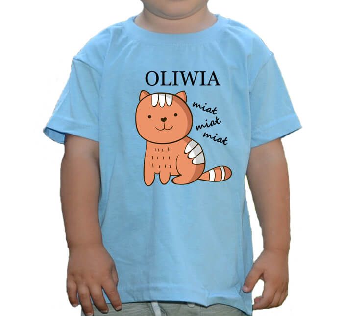 Koszulka z kotem koszulka dla dzieci
