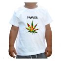 Koszulka Liść Marihuany z imieniem