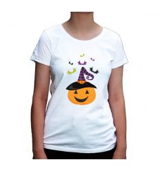 Koszulka na Halloween z dynią damska