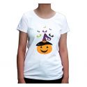 Koszulka na Halloween z dynią damska