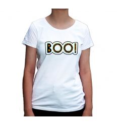 Koszulka na Halloween BOO damska