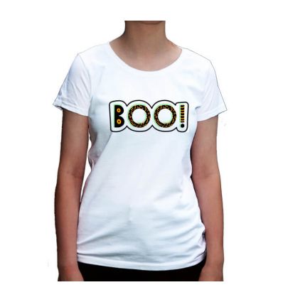 Koszulka na Halloween BOO damska
