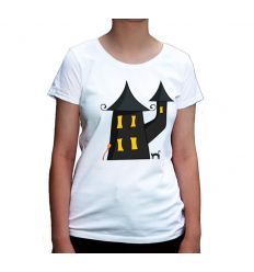 Koszulka damska z domkiem czarownicy