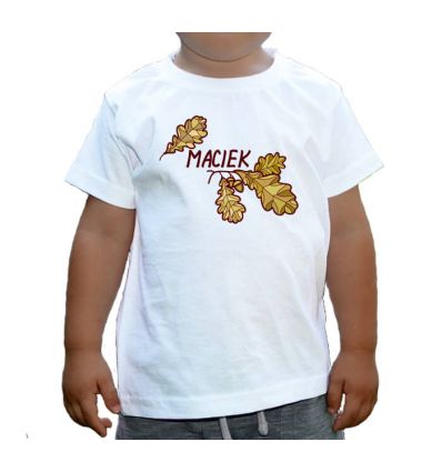 Koszulka z imieniem Liście dębu