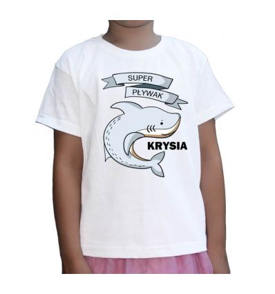 Koszulka dziecięca Rekin z imieniem
