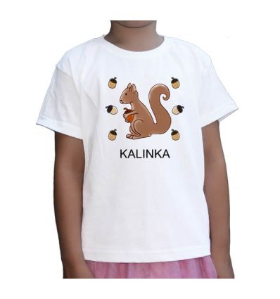 Koszulka dziecięca Wiewiórka z imieniem