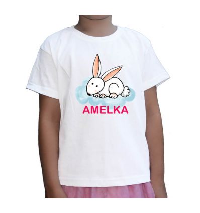 Koszulka dziecięca Króliczek z imieniem