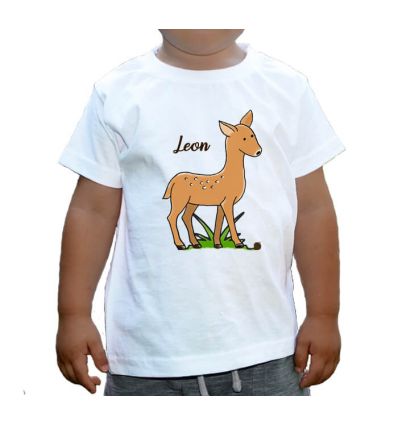 Koszulka dziecięca Jelonek z imieniem