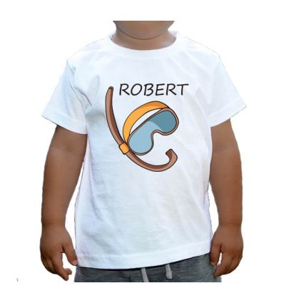 Koszulka pływacka maska z imieniem