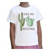 Koszulka dziecięca Kaktusy Hug Me z imieniem