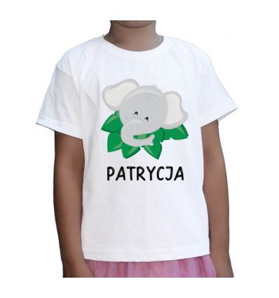 Koszulka dziecięca Słoń z imieniem