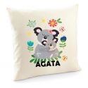 Poduszka z imieniem dziecka z koalami poszewka