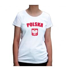 Koszulka damska Polska z orzełkiem