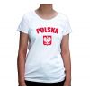 Koszulka damska Polska z orzełkiem
