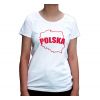 Koszulka damska Polska obrys
