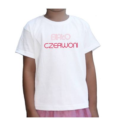Koszulka dziecięca biało czerwoni
