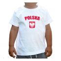 Koszulka dziecięca Polska z orzełkiem