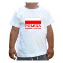 Koszulka dziecięca Polska biało czerwoni