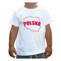 Koszulka dziecięca Polska obrys