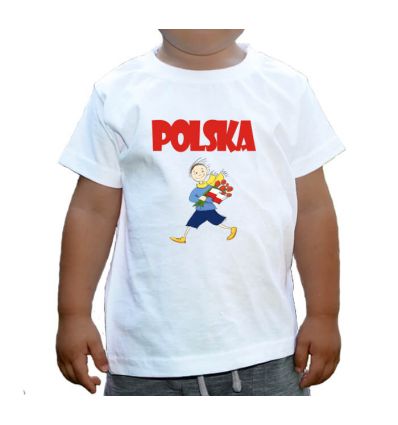 Koszulka dziecięca powiewająca flaga z róż