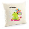 Poduszka z imieniem dziecka z żabką poszewka