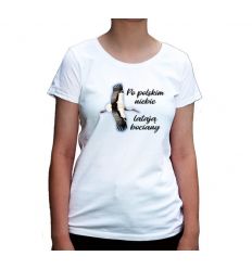 Patriotyczna koszulka z bocianem