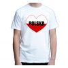 Koszulka męska Polska serce