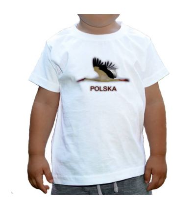 Koszulka dziecięca z bocianem