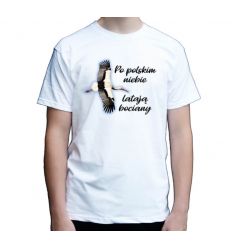 Patriotyczna koszulka z bocianem