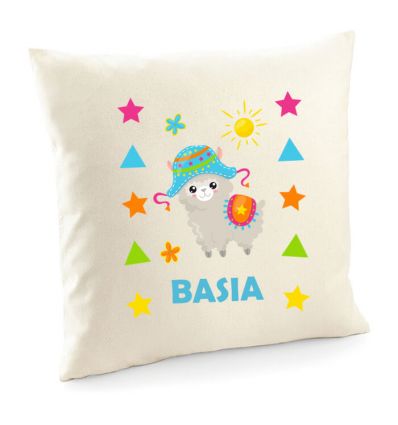 Poduszka z lamą z imieniem