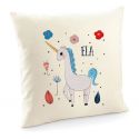 Poduszka z jednorożcem z imieniem poszewka