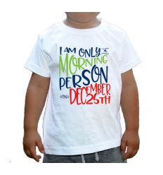 Koszulka świąteczna I am only mornig person