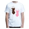 Koszulka świąteczna męska z reniferami