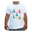 Koszulka świąteczna choineczki