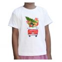 Koszulka świąteczna Auto z choinką
