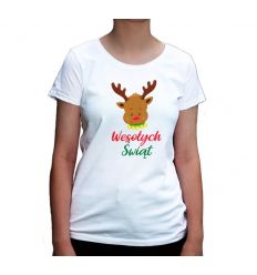Koszulka świąteczna damska Wesołych Świąt