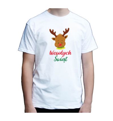 Koszulka świąteczna męska Wesołych Świąt
