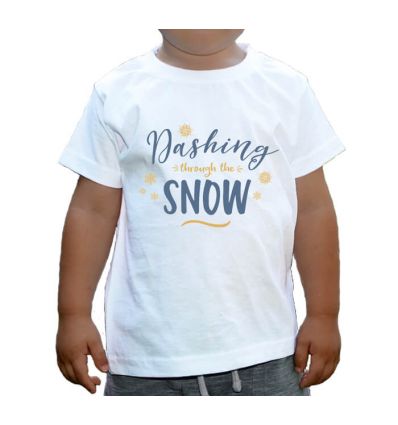 Koszulka dziecięca Dashing through the snow