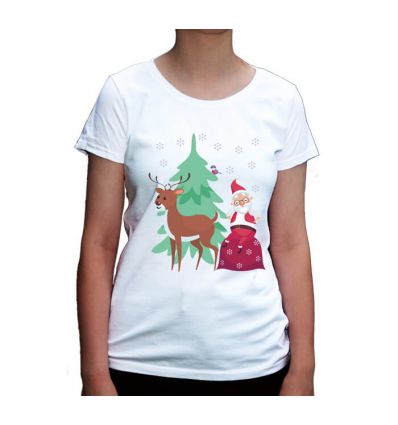 Bluzka świąteczna z Mikołajem