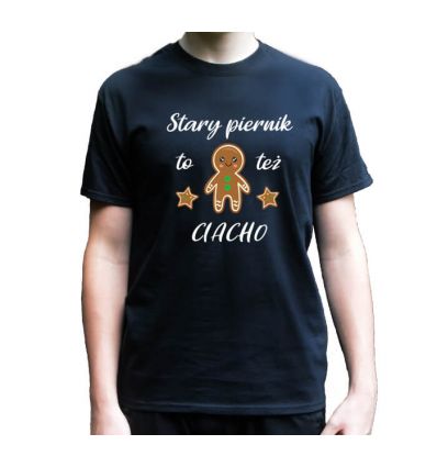 Koszulka świąteczna męska Stary piernik to też ciacho