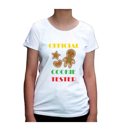 Koszulka świąteczna damska Official Cookie Tester