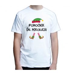 Koszulka świąteczna męska Pomocnik św. Mikołaja