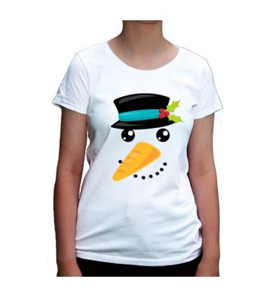 Koszulka świąteczna damska Bałwan